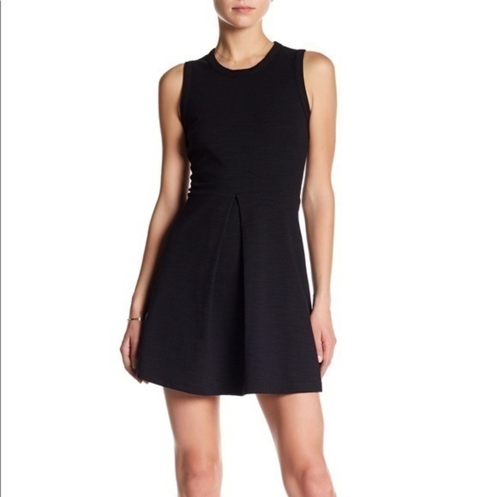 Madewell Afternoon Dress Fit and Flare Black/Small